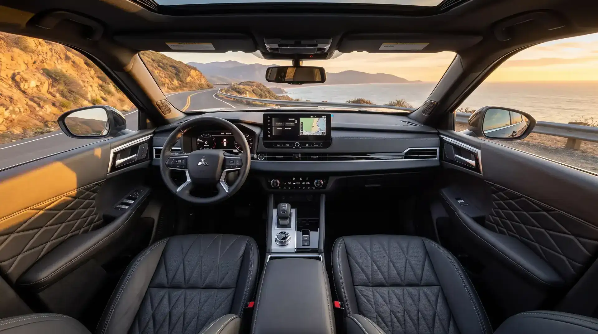 2026 Mitsubishi Outlander Black Edition Three-Row Seating for Seven Passengers