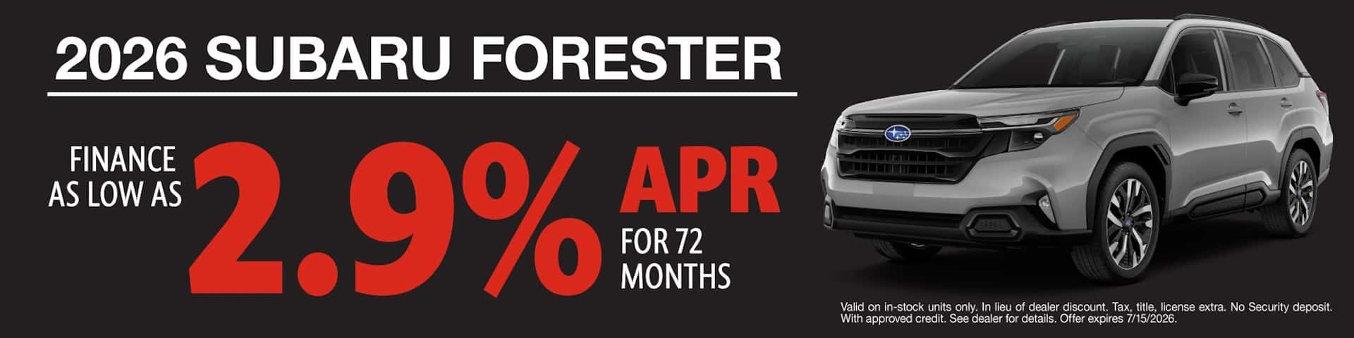 forester offer