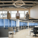 facilities team and new building picture