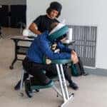 Massages during Health Fair