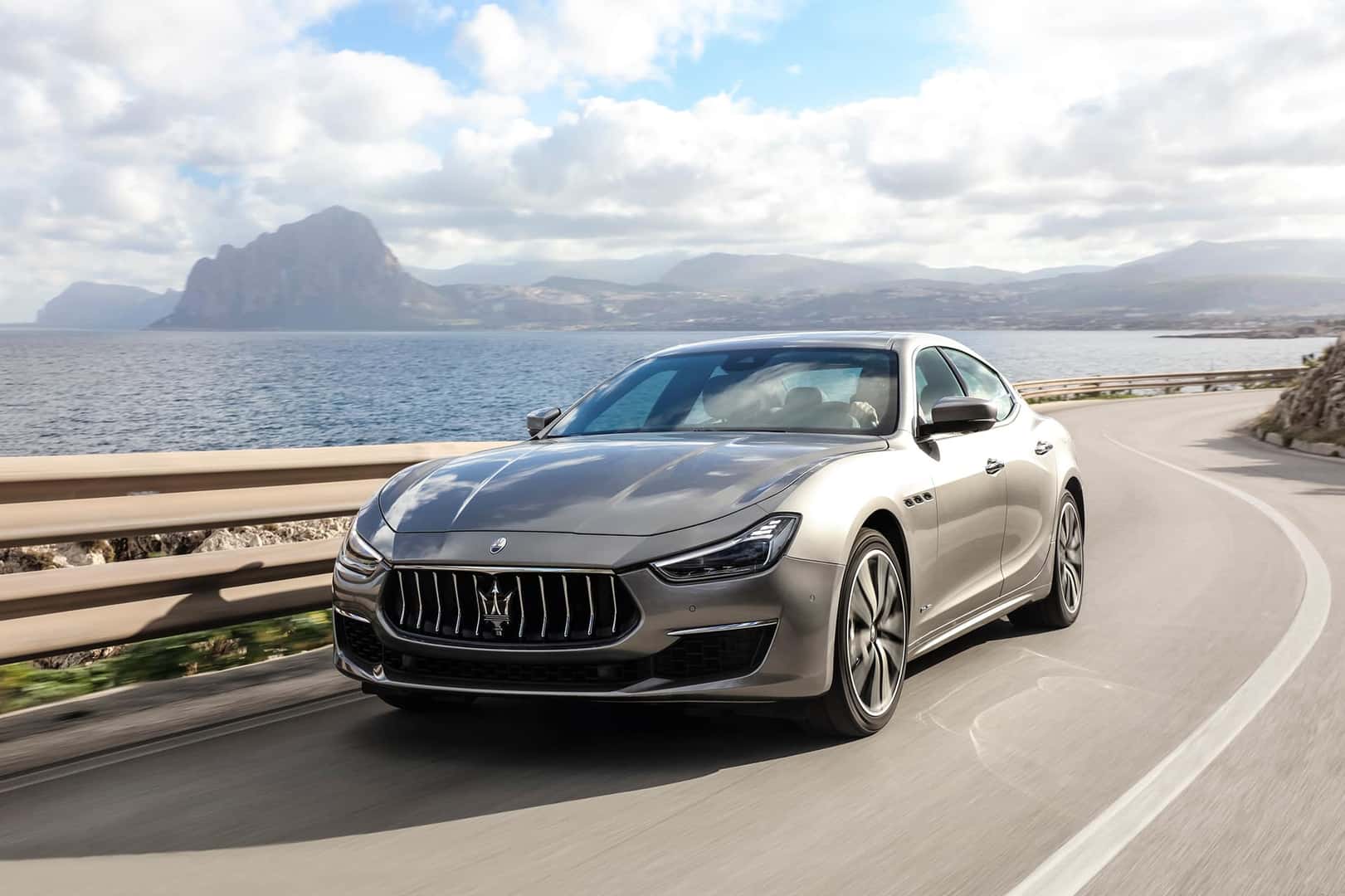 2020 Maserati Ghibli driving on mountain road | Bennett Maserati of Allentown is a Car Dealership near Wescosville PA in Allentown