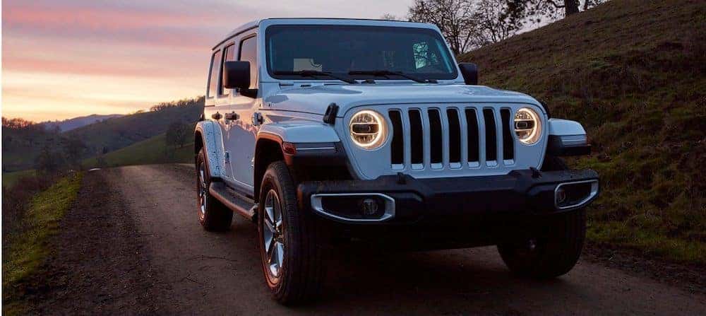 light blue jeep wrangles