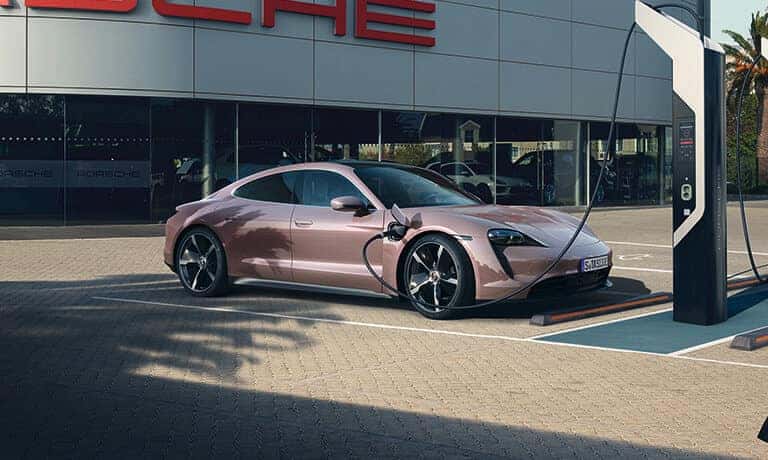 2021 Porsche Taycan Exterior charging outside