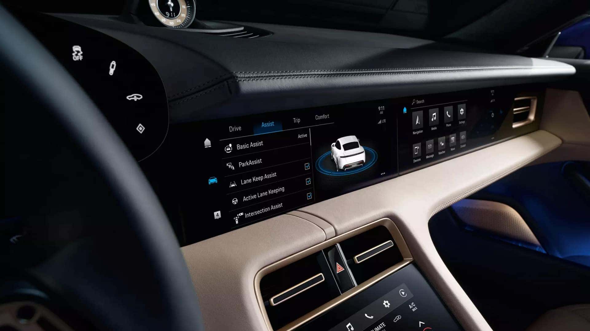 2020 Porsche Taycan Interior