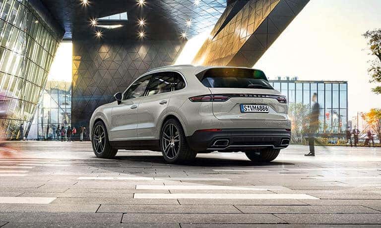 2021 Porsche Cayenne Parked at a museum
