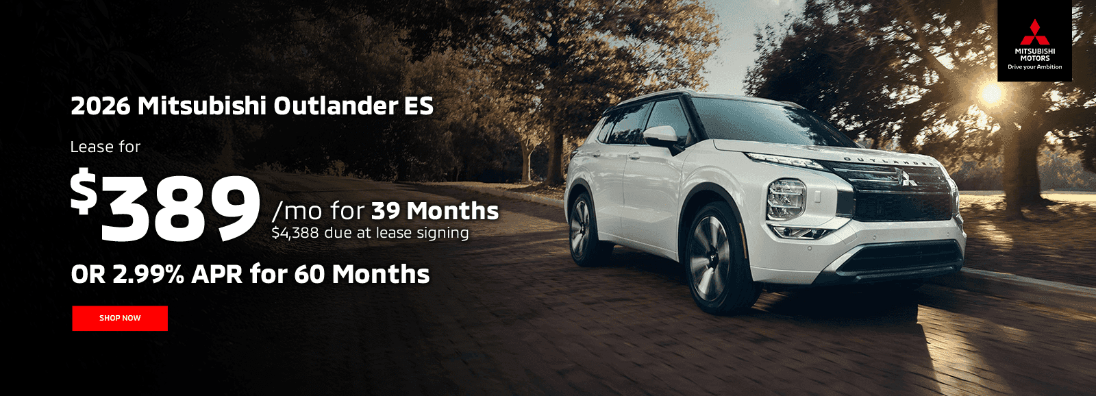 2026 Mitsubishi Outlander ES