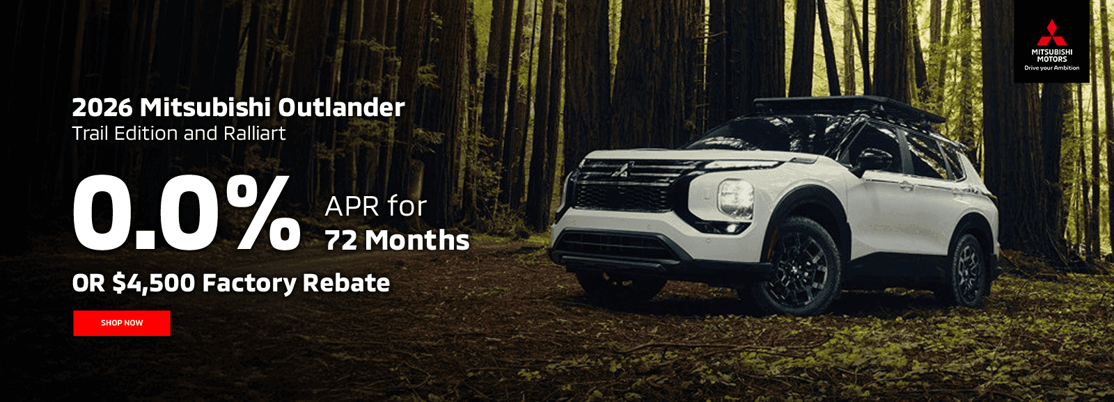 2026 Mitsubishi Outlander Trail Edition and Ralliart
