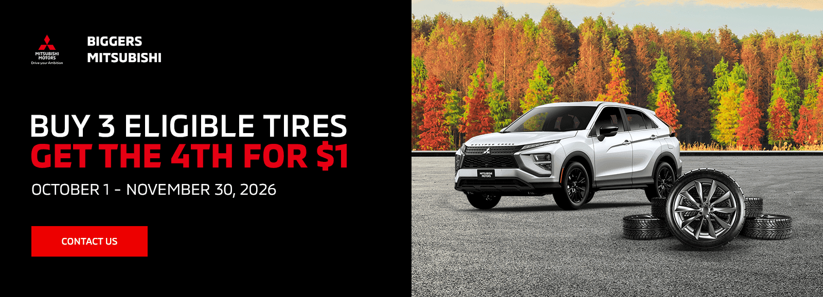 Buy 3 Eligible Tires, Get the 4th Tire for $1