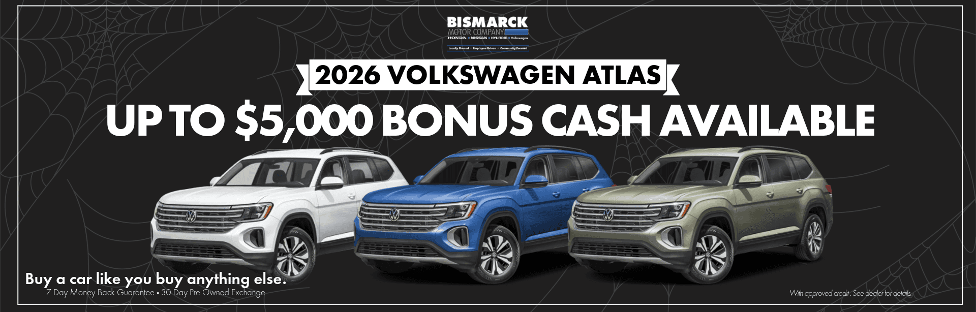 VW Atlas Bonus Cash