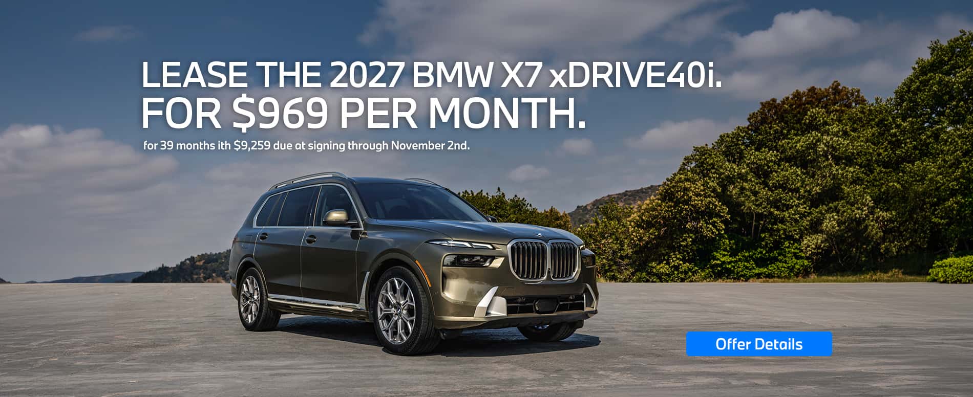 X7 Lease Offer