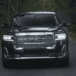 2020 GMC Acadia driving on road