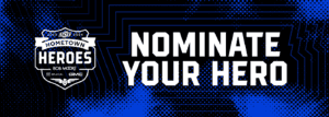 Home Town Heros logo with "nominate your hero" 