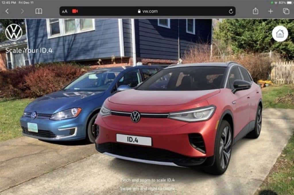 Augmented Reality Showroom Volkswagen ID.4 and Taos