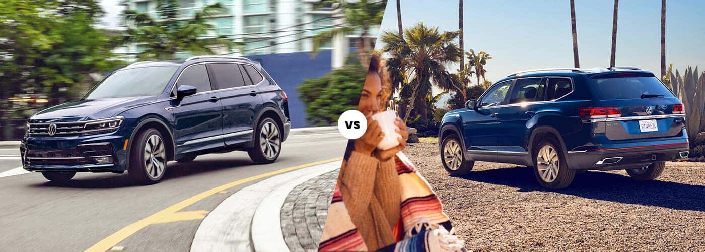 VW Atlas vs. Tiguan Specs Bud Brown Volkswagen