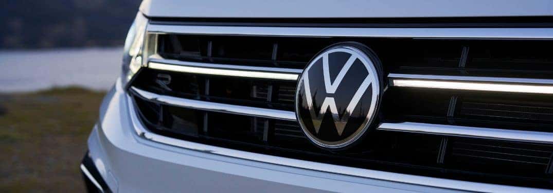 Close Up of 2022 Volkswagen Tiguan Grille Badge