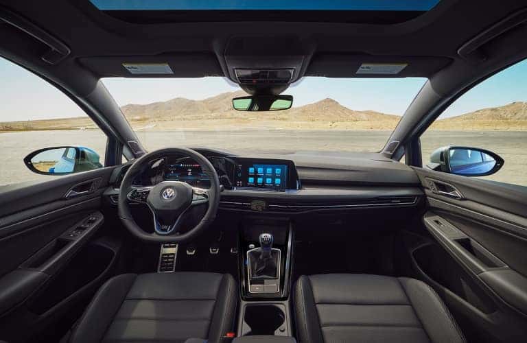 2023 VW Golf R Black Napa Leather Front Seat