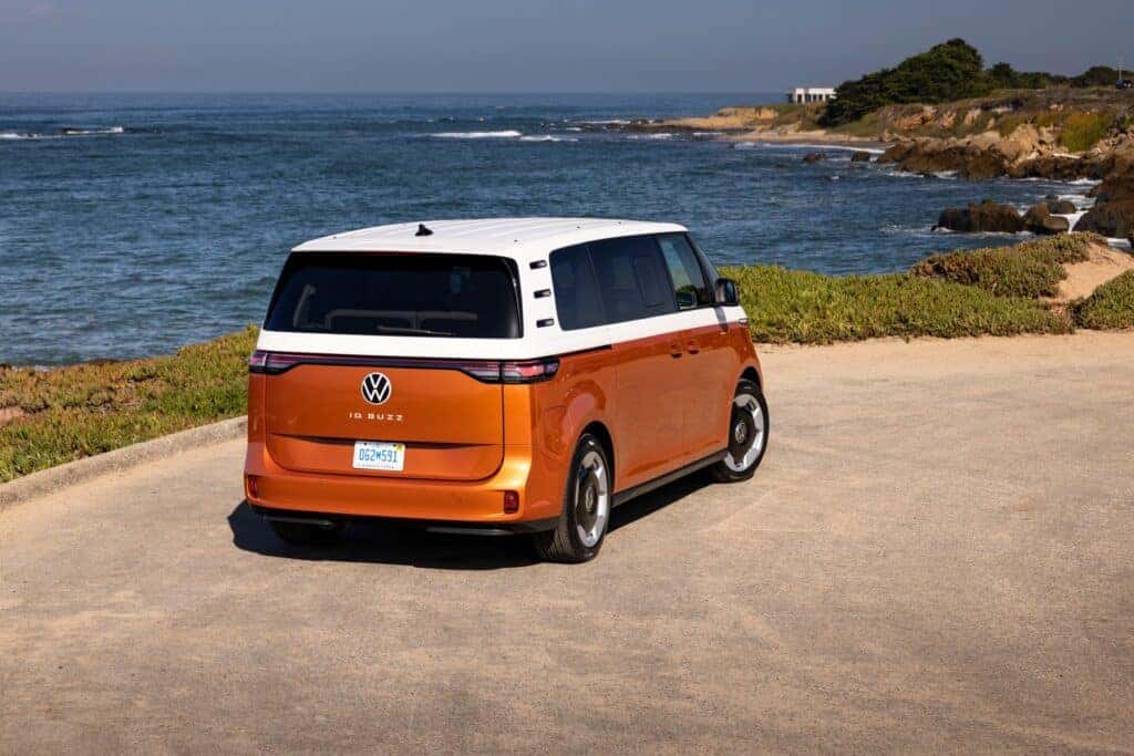 2025 Volkswagen ID.Buzz in Orange Rear View
