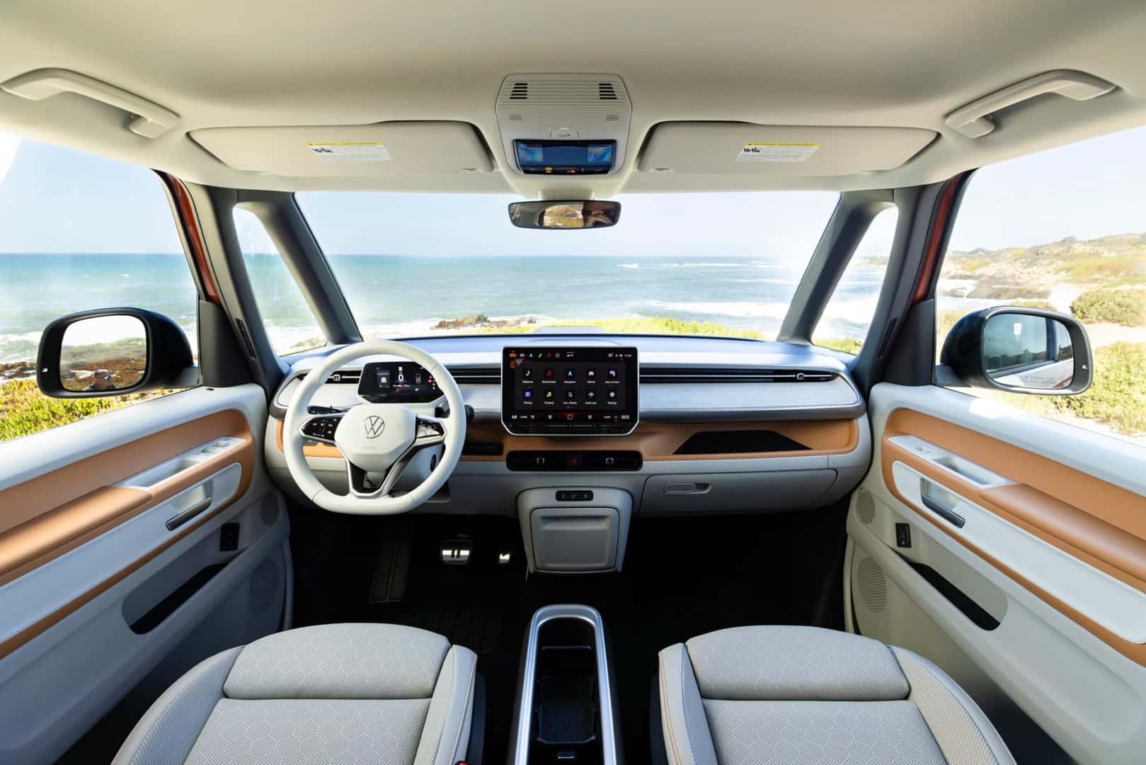 2025 Volkswagen ID.Buzz Candy White over Energetic Orange interior