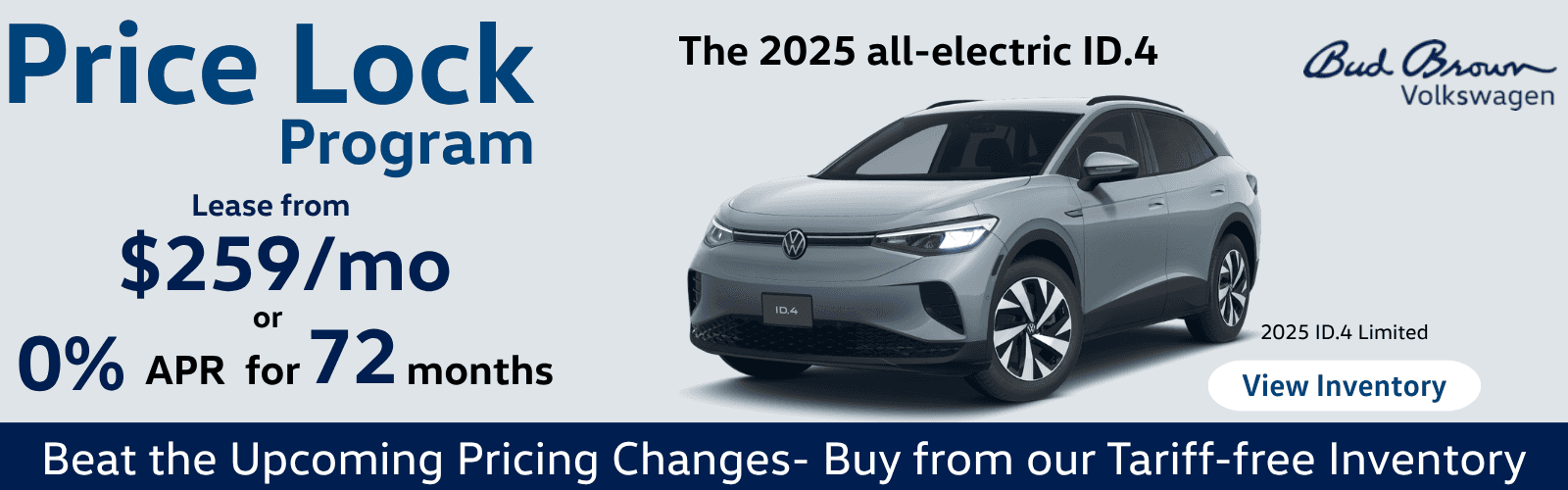 Lease 2025 ID.4 from $259 per month