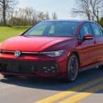 The Beloved Front Exterior Of The Popular And Soulful Red Metallic Golf GTI