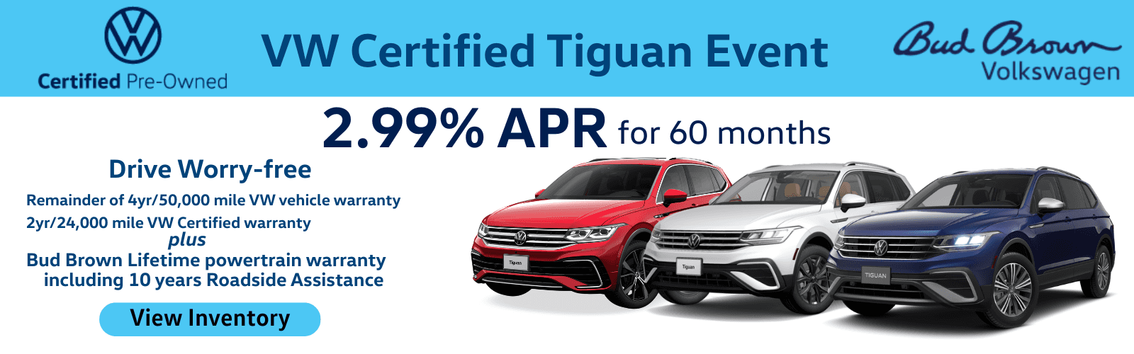 Certified Tiguan Event 2.99% APR