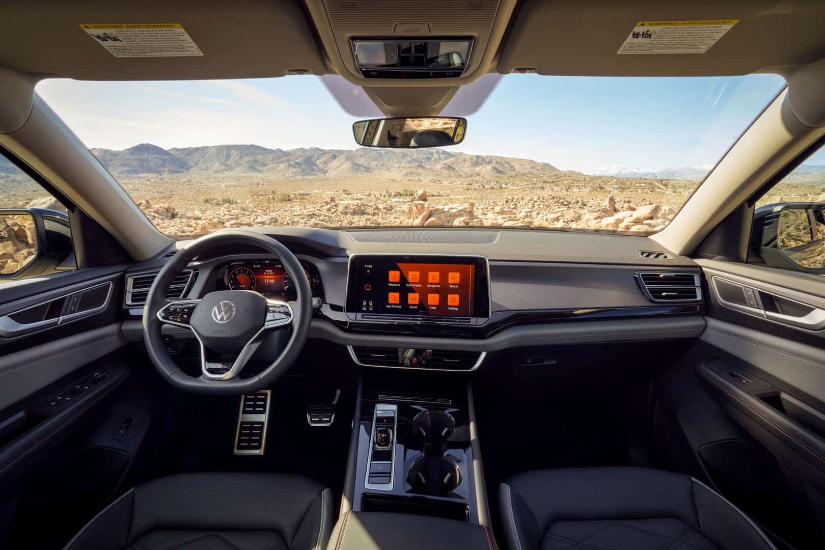 The Off-Road Beast And Family Friendly Space: The VW Atlas Peak Edition's Front Interior