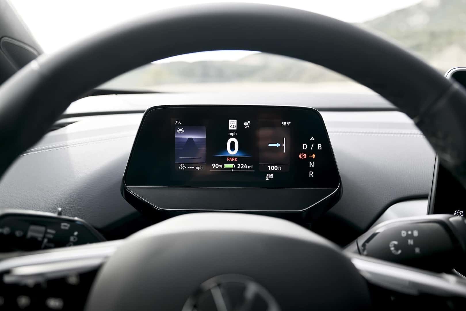 Volkswagen ID.4 Electric Vehicle Digital Cockpit Display