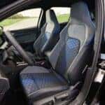 The Fashionable And Comfortable Front Seats Of The Mythical And Fantastical 2025 Volkswagen Golf R Black Edition