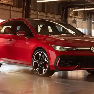 2026 Volkswagen Golf GTI Front and Passenger Side View