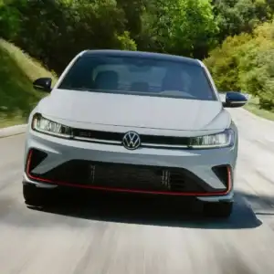 2026 VW Jetta GLI Front View in Motion