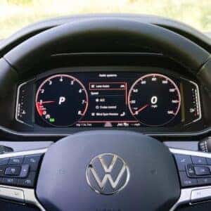 2026 VW Jetta Digital Cockpit Instrument Panel and Steering Wheel