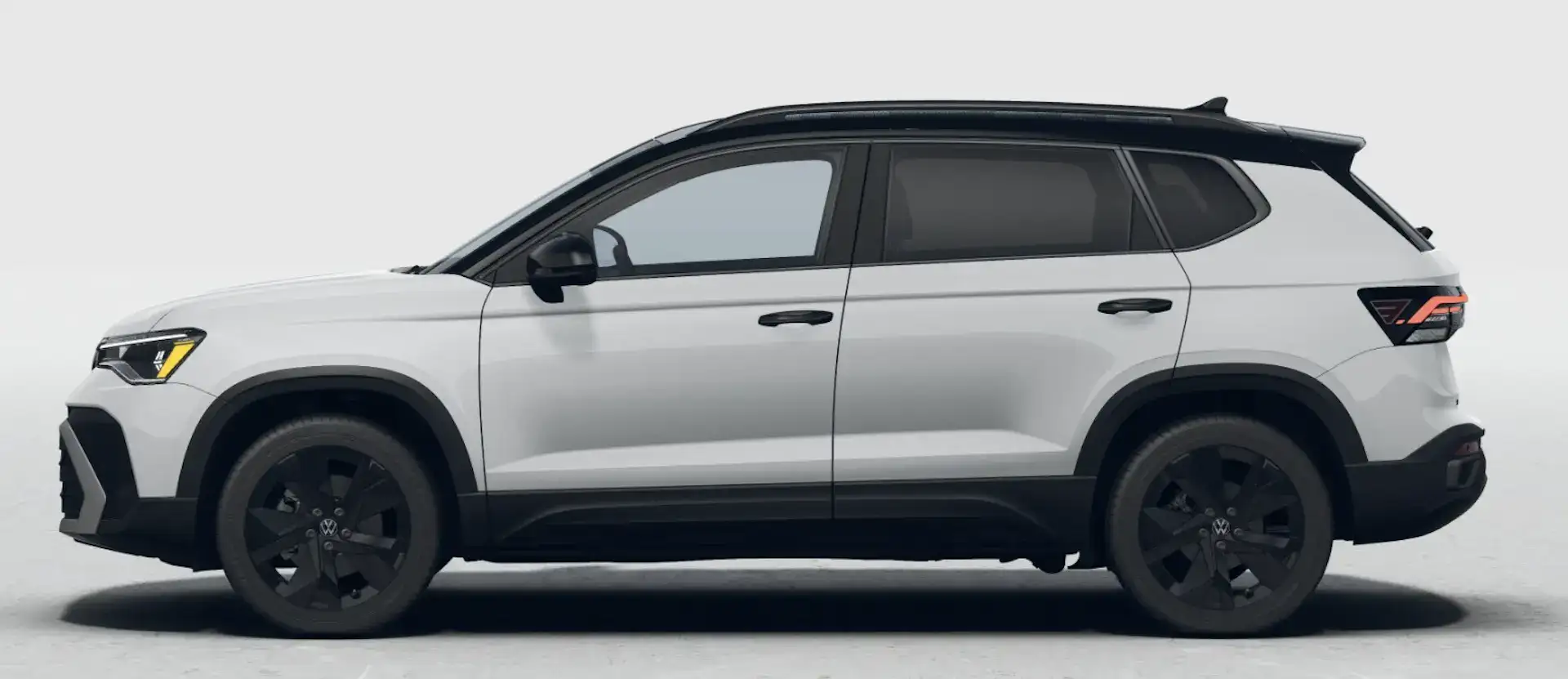 2026 VW Taos Pure White with Deep Black Pearl Roof