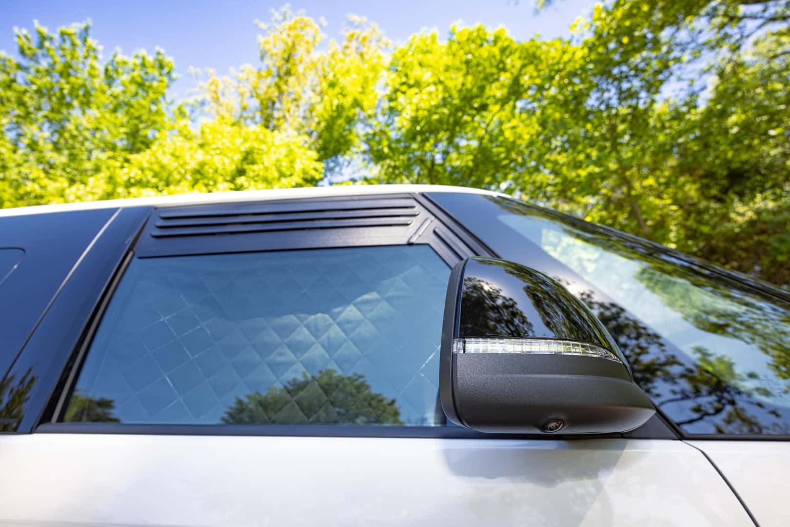 A Close Up Look Of The Astonishing Volkswagen Atlas And Its Covered Window