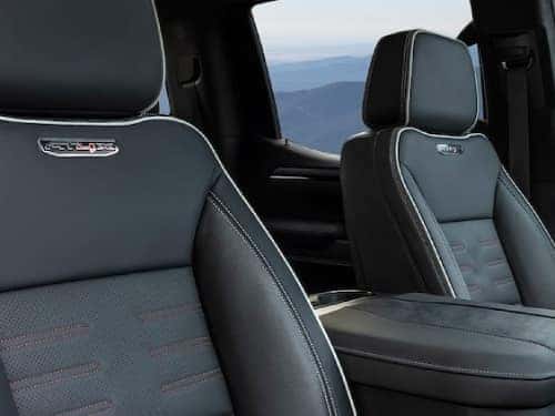 2024 GMC Sierra 1500 AT4 interior view of front seats
