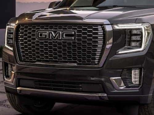 2024 GMC Yukon Denali close up exterior view of front of vehicle