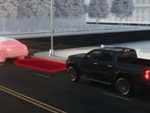 2024 GMC Canyon model view of forward collision alert safety feature