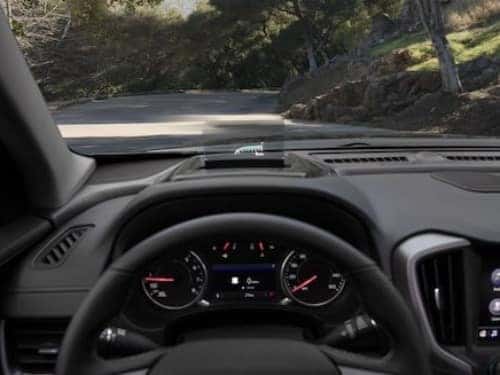 2024 GMC Terrain AT4 close up view of headup display