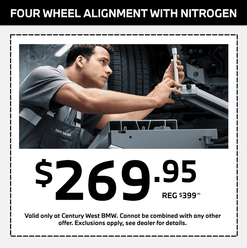 bmw four wheel alignment service special in los angeles california