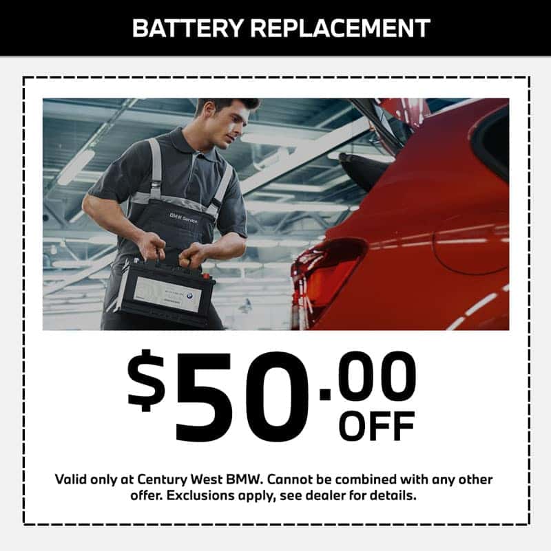 bmw battery replacement service special