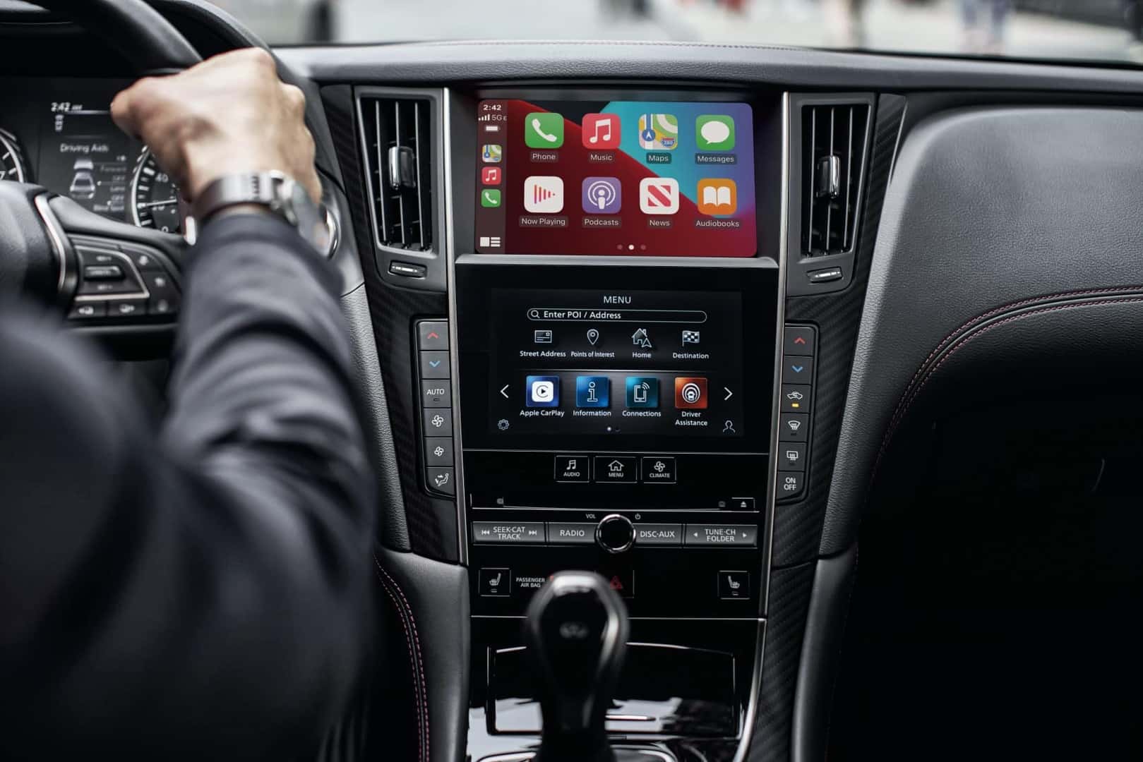 2022 INFINITI Q50 cabin infotainment screen