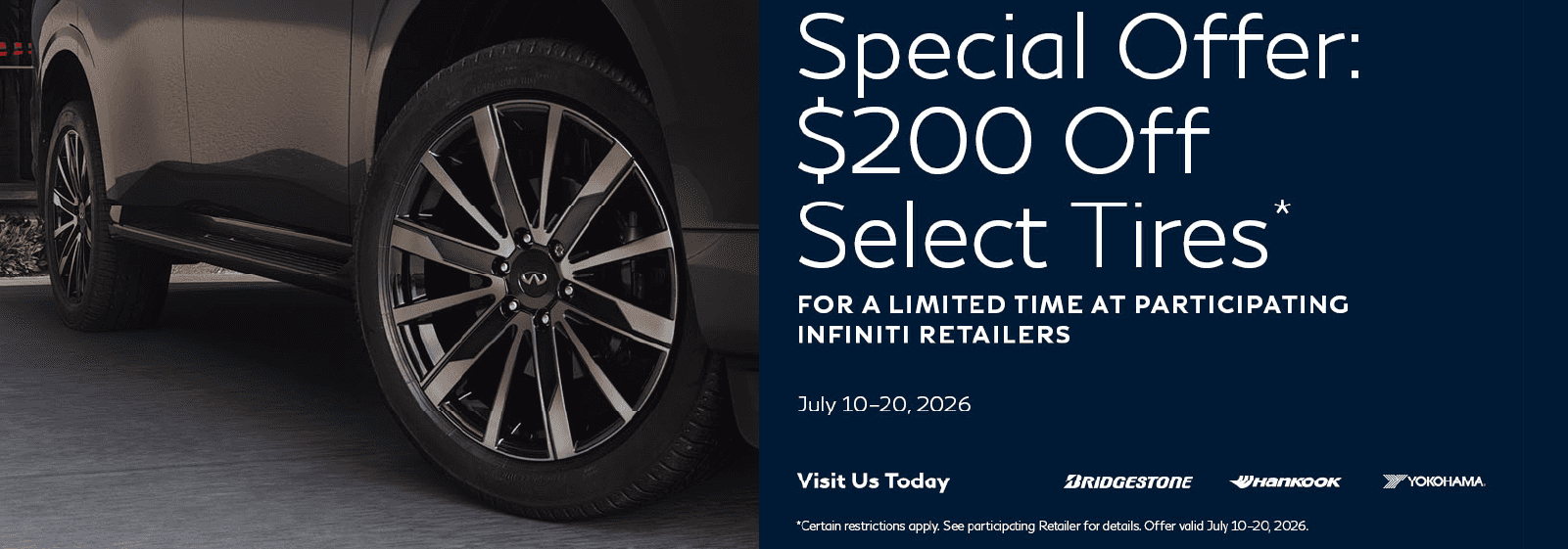 SD INFINITI Tire Offer
