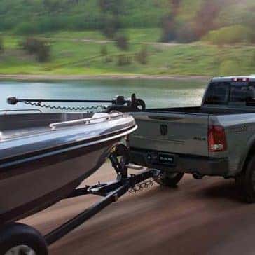 RAM 1500 Classic pulling a boat