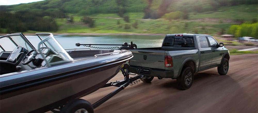 RAM 1500 Classic pulling a boat