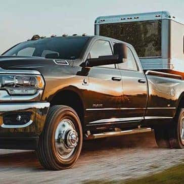 Ram 3500 Pulling Trailer