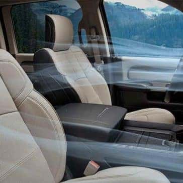 RAM Interior showing air flow