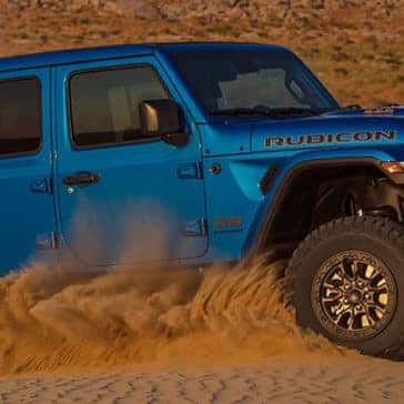Blue Jeep wrangler