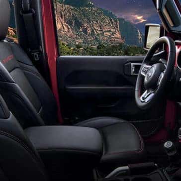 Red Jeep Wrangler Interior