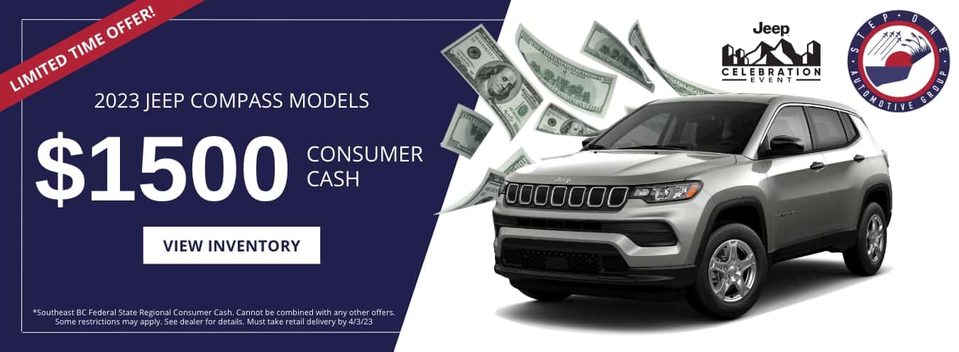 2023 Jeep Compass Models $1500 Consumer Cash at CDJR FWB