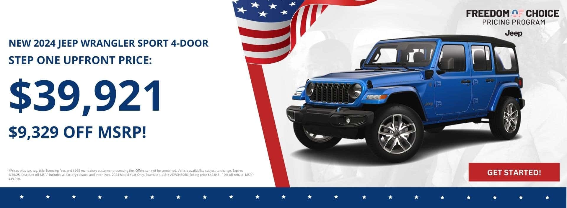 Buy a New Jeep Wrangler for $39,921 at Step One Chrysler Dodge Jeep Ram Fort Walton Beach in Fort Walton Beach, FL. Select the image to view matching inventory.