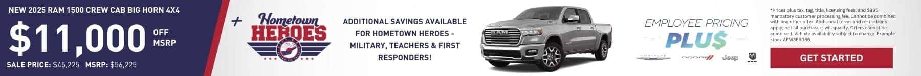 2025 Ram 1500 Crew Cab Big Horn 4x4